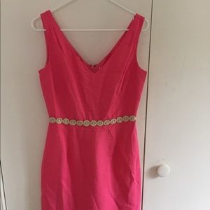 Lilly Pulitzer hot pink cocktail dress